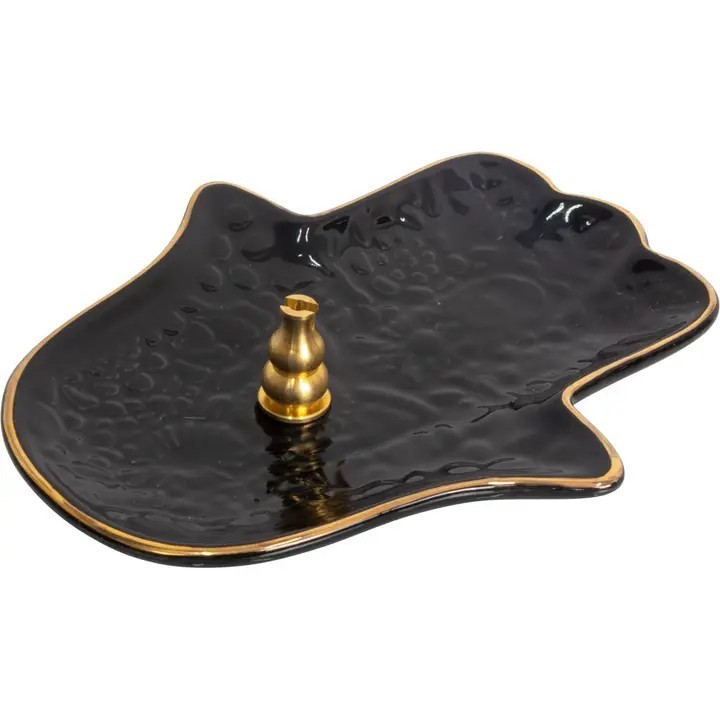 Miri's Light Ceramic Incense Burner - Fatima Hand