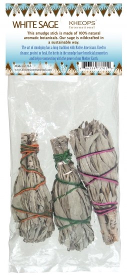 Miri's Light Mini White Sage Smudge Sticks (pack of 3)