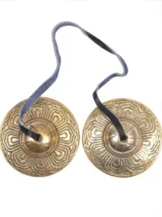 Miri's Light Lotus Mandala Tibetan Ting Sha Cymbals